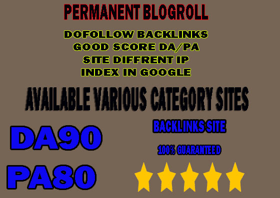 give link DA90x30 site blogroll permanent 