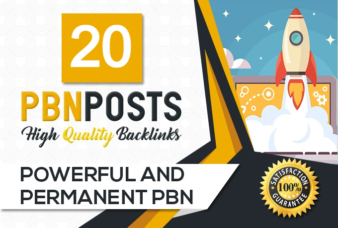 Build 20 High DA Homepage Dofollow PBN Backlinks