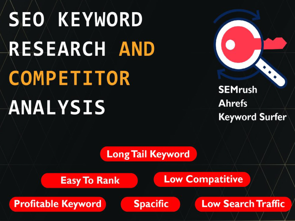 SEO Keyword Research and Competitor Analysis for Website