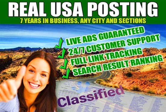 Craigslist live ad posting with live guarantee in Top USA Site