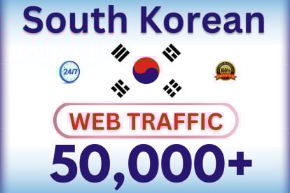 South Korean high quality web traffic for any web sit...