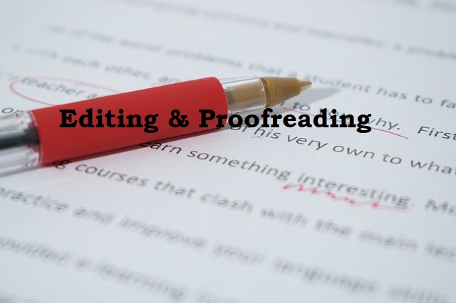 I will proofread, edit your work today