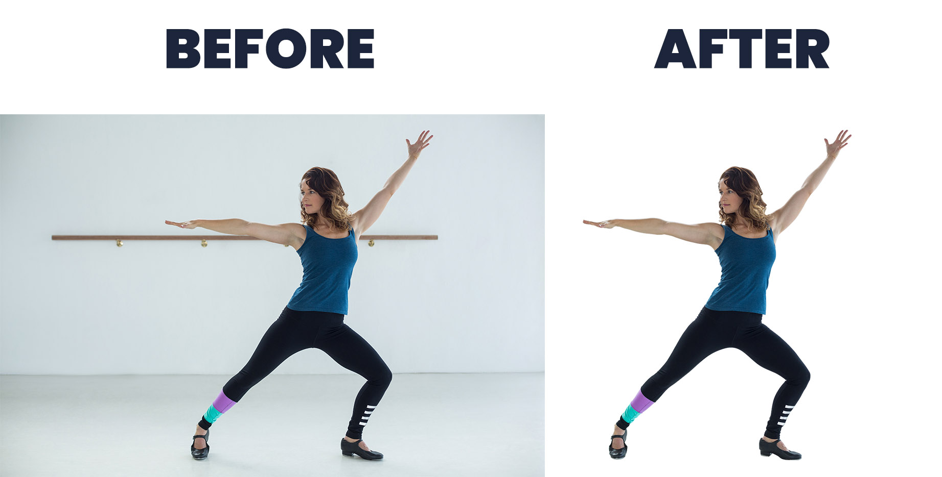 Remove background from your 2 photos