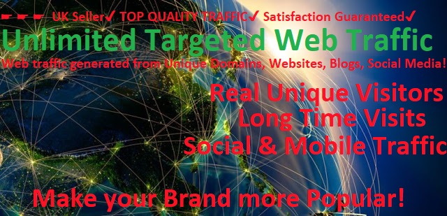Unlimited Web Traffic - Real traffic to your website