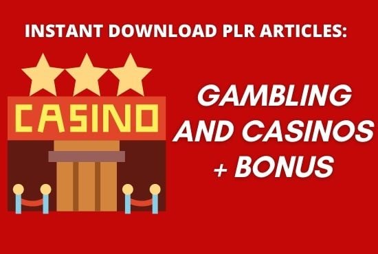 I will provide 1400 PLR article of gambling and casin...