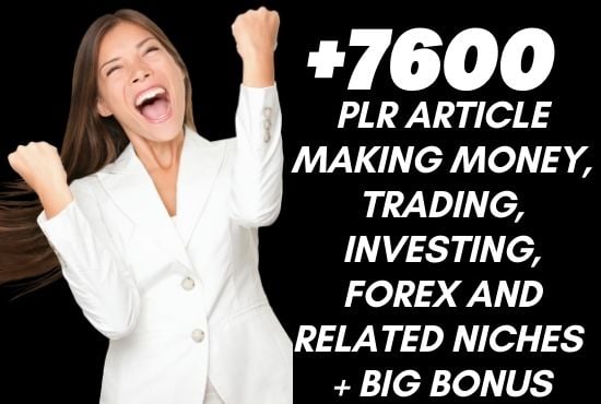 Get Over 7600 PLR articles about making money and rel...