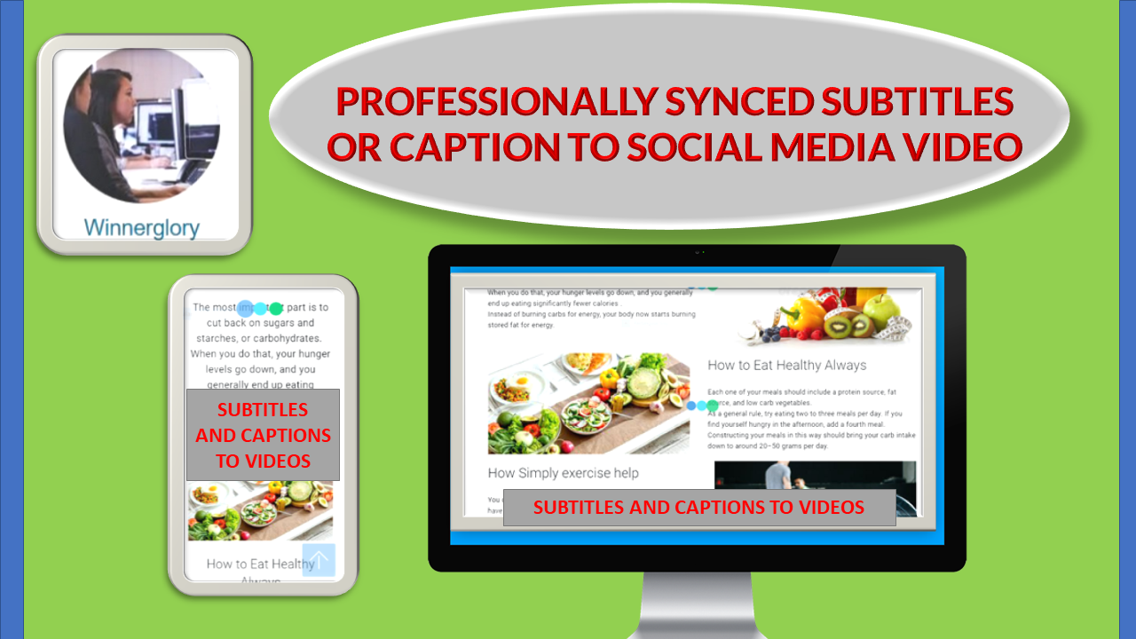 Add captions professionally to your Social Media Video