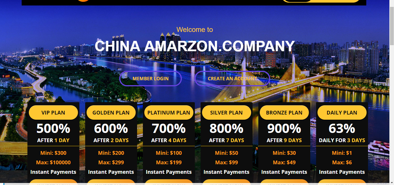 Investment website or hyip website