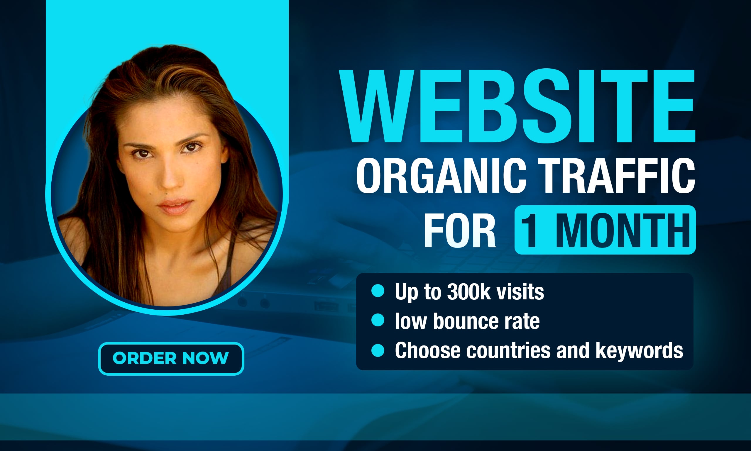 60.000 ORGANIC VISITS with your preferred keywords fo...