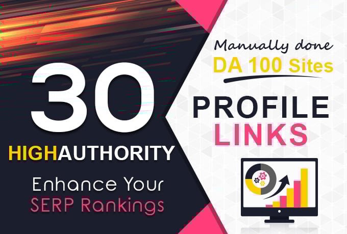 30 Profile Links On High Authority Backlink