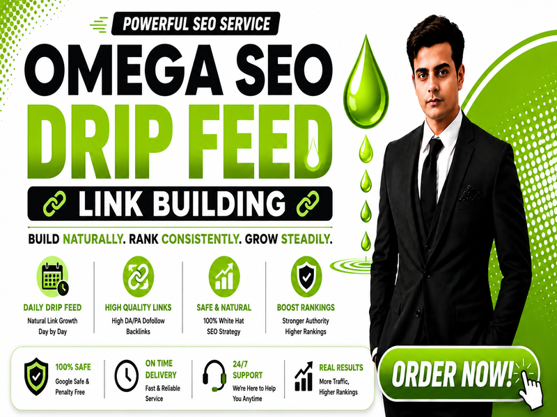 OMEGA SEO Drip Feed Link Building