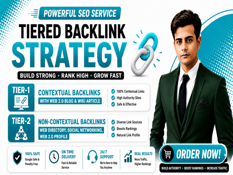 Build website's authority with a Tiered SEO backlink strategy
