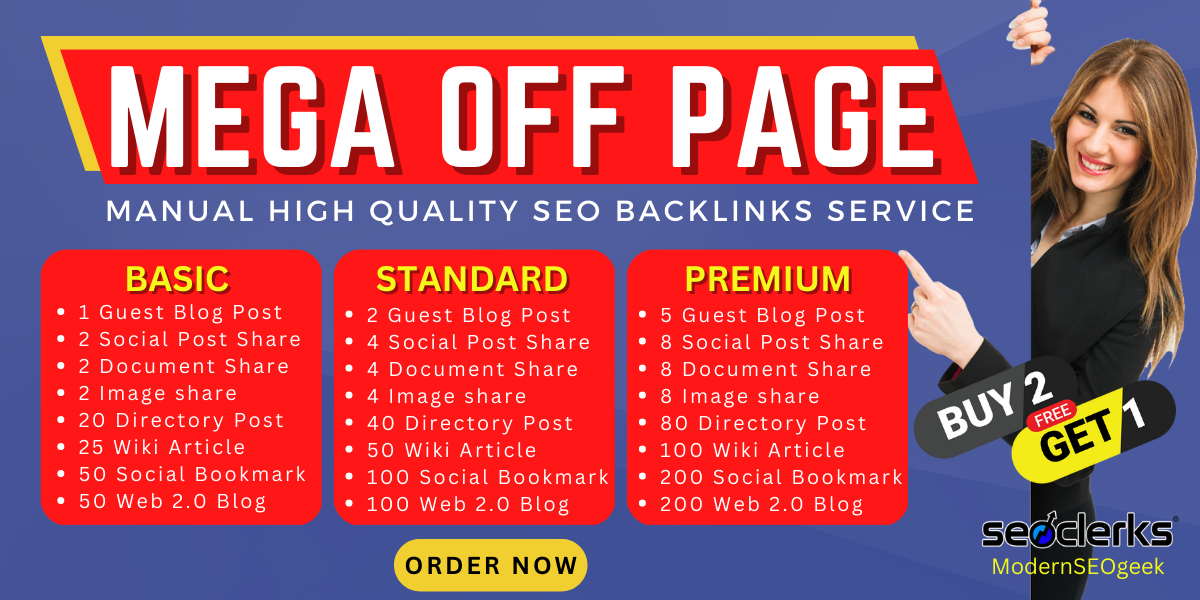 Mega off page diversified backlinks SEO service with high da link building