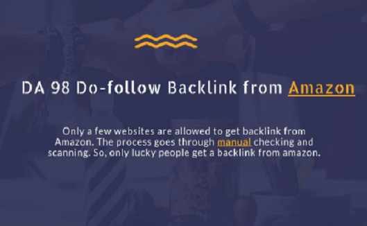 Get Backlink From Amazon Da 98 Dofollow