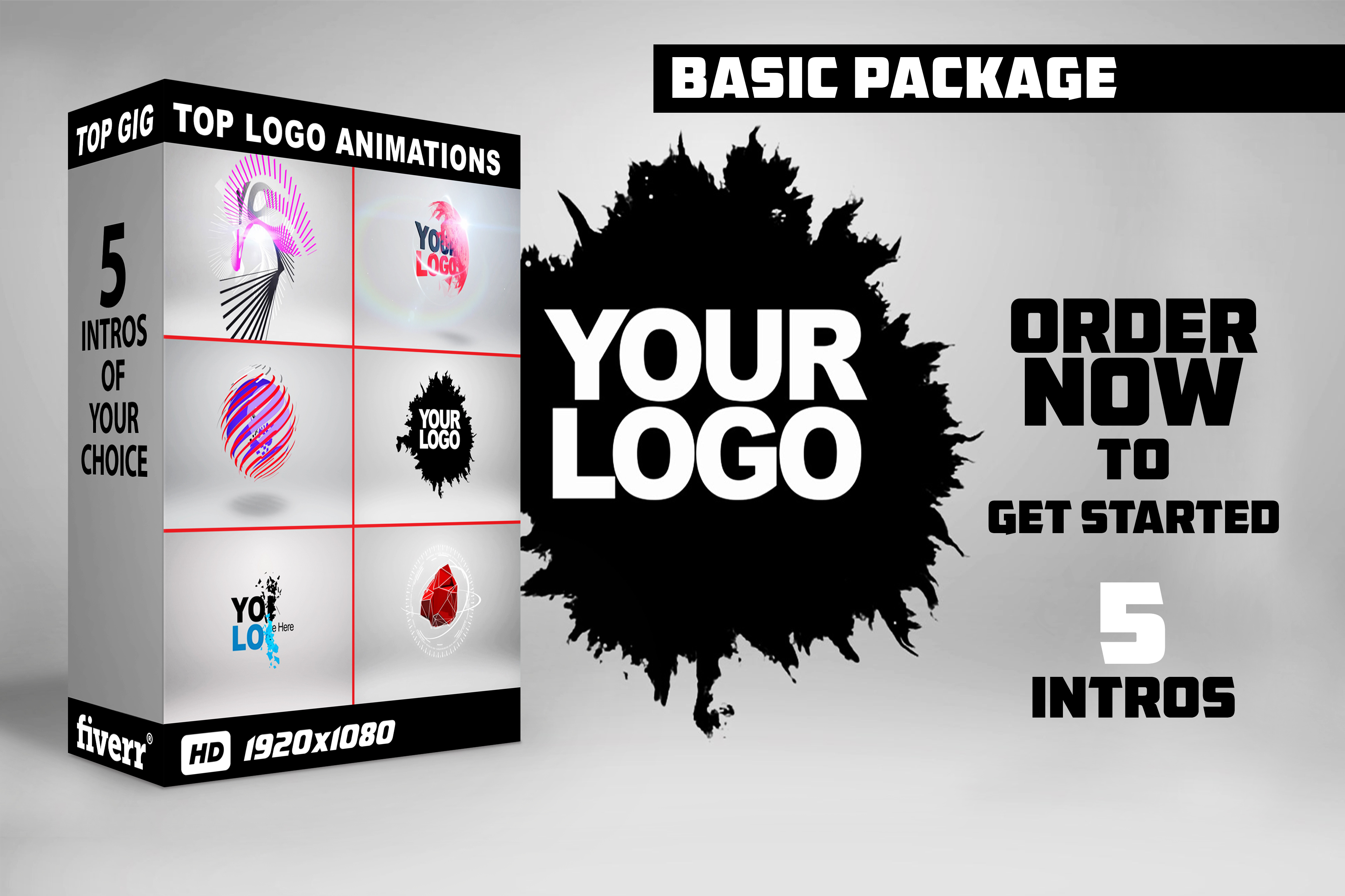 Create 5 Swesome Animated Logo Intros