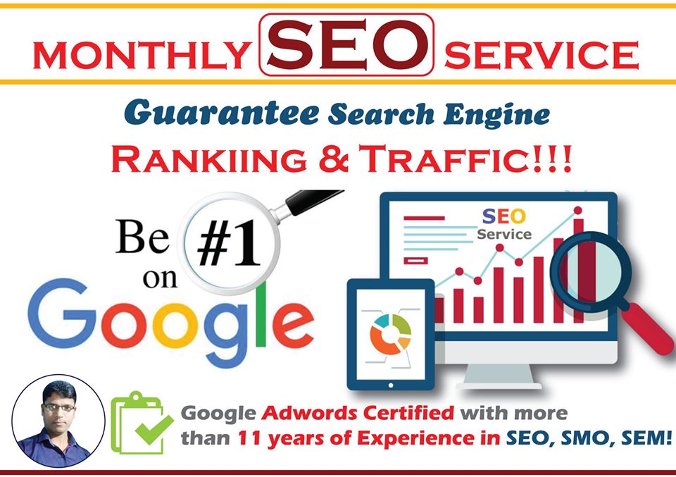 Monthly SEO Service for 5 Keywords - Guaranteed 1st Page Ranking