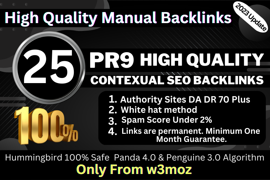 Google SERP Boost-25 Pr9 SEO Manual high Authority Backlinks From DA DR 50+-Get Google 1st Rank