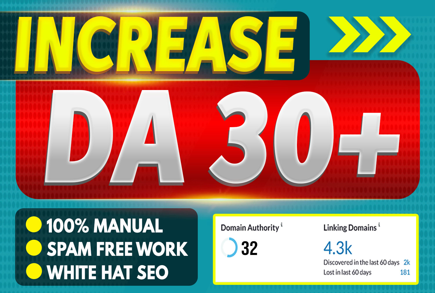 Skyrocket your Website DA to 30+ - 100% Whitehat
