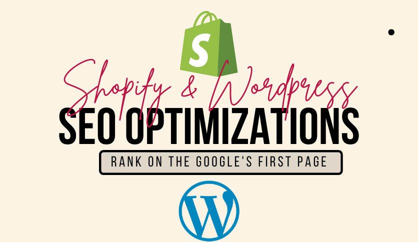 SEO for WordPress or Shopify sites, Full on-page SEO Optimization