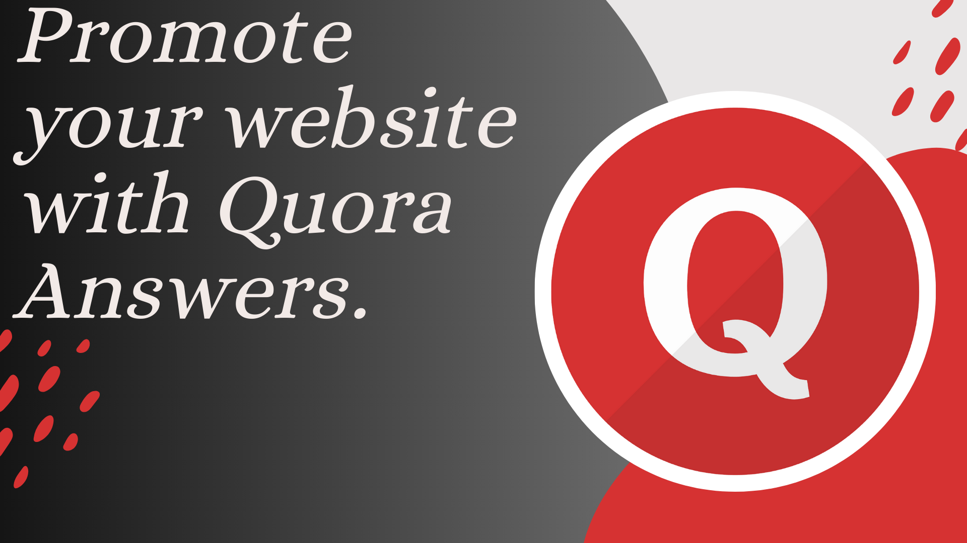  Promote your Website 15 High Quality Quora Answer with Keyword and URL
