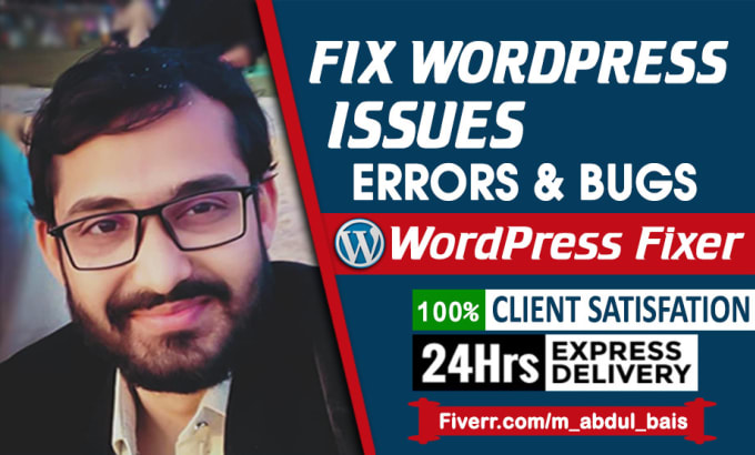 I will fix wordpress issues, fix wordpress errors and bugs quickly