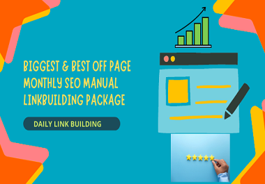 I will do 30 days /Monthly offpage SEO service 