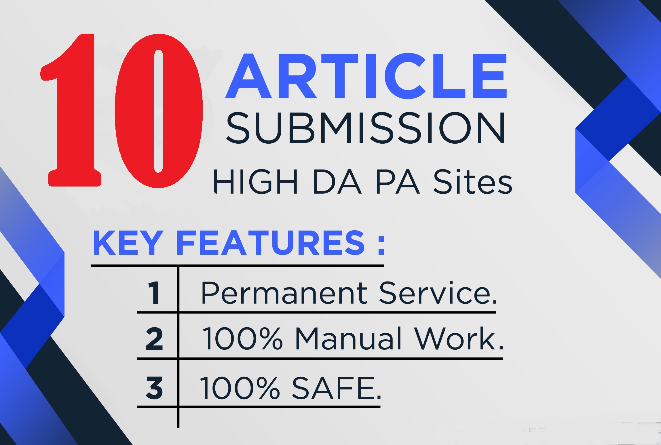 Offer-10 Dofollow Article Submission From most popular 70+DA Unique Site & INDEX quality backlinks
