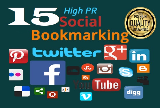 15 Dofollow Social Bookmarks 60+DA Site Boost Ranking SEO Link Building Service