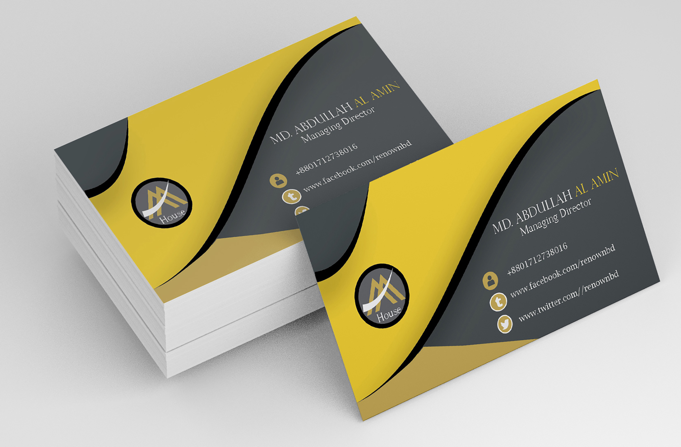 I will luxury business card design within 24 hours