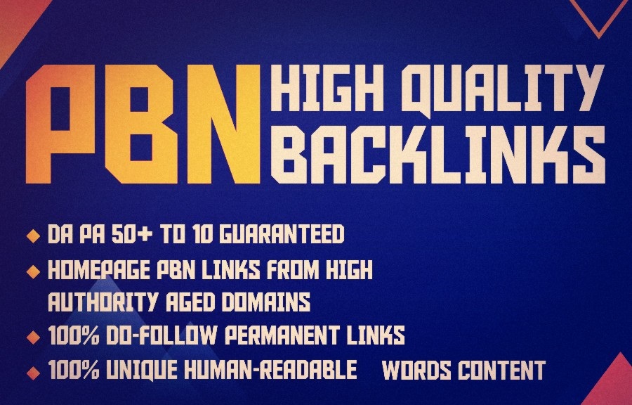 50+ High quality Homepage PBN Backlinks