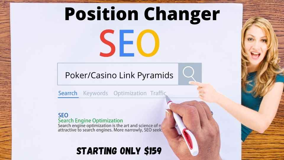 Position Changer 1100+ Poker/Casino Powerful PBN Link Pyramids Quality Link-building V1