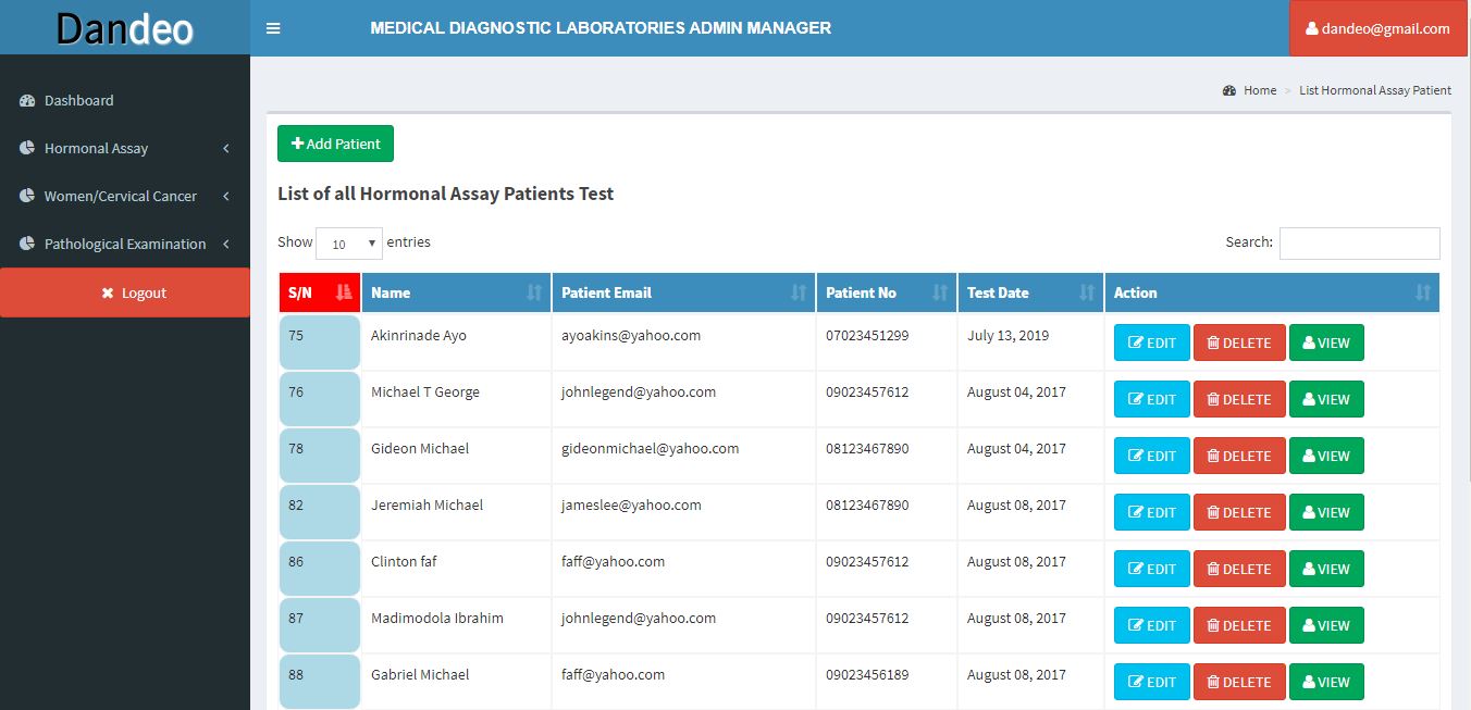 I will develop a Clinic or Hospital Management System