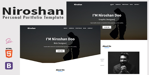 Niroshan | Personal Portfolio Template