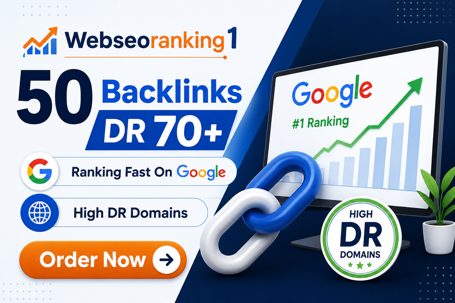 50 Premium DR70+ Backlinks and Increase Website Authority on Google