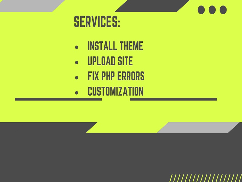 Create and customize WordPress website