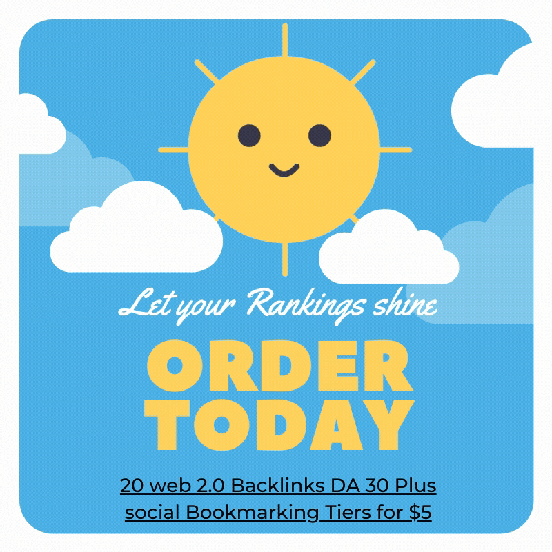 20 web 2.0 Backlinks DA 30 Plus social Bookmarking Tiers