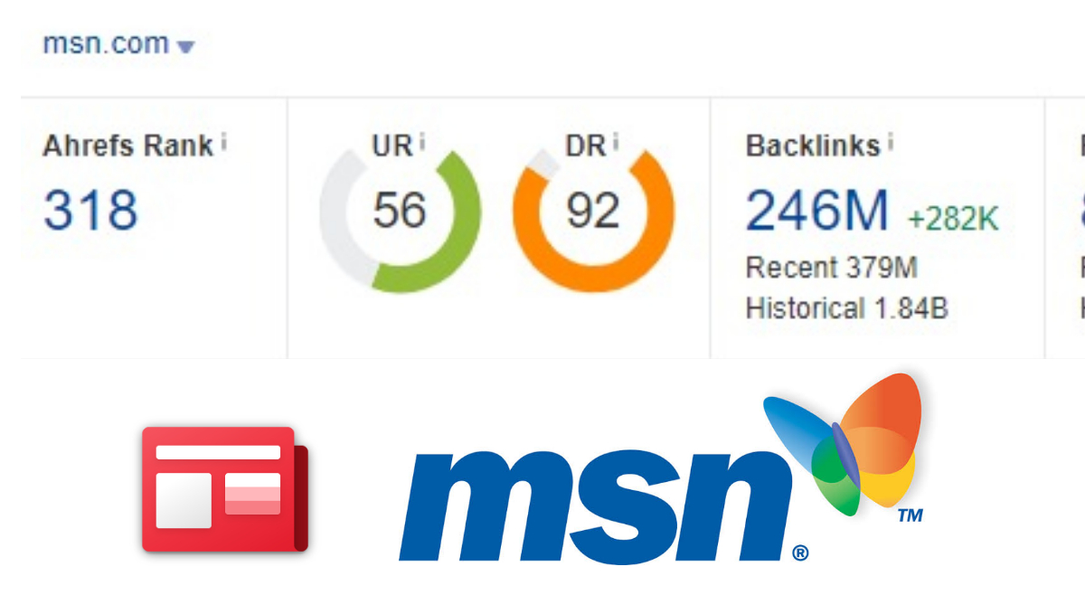 Do follow backlink on MSN.com DR 90+, DA 90+ World largest news site