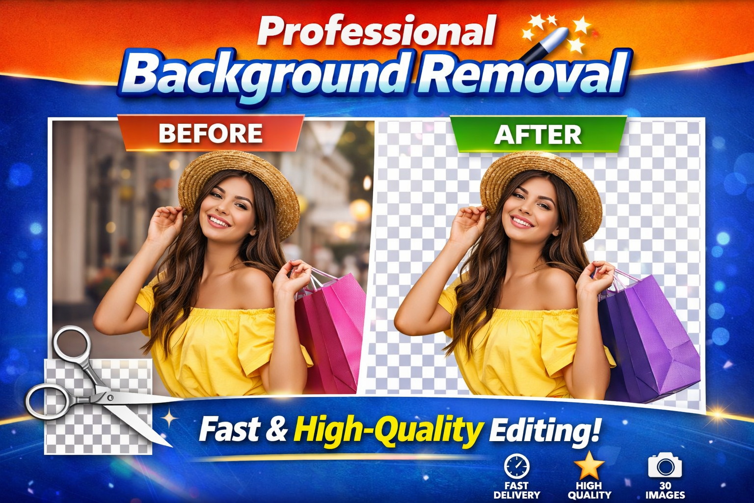 Professional Background Removal &ndash; Fast & High-Quality Editing