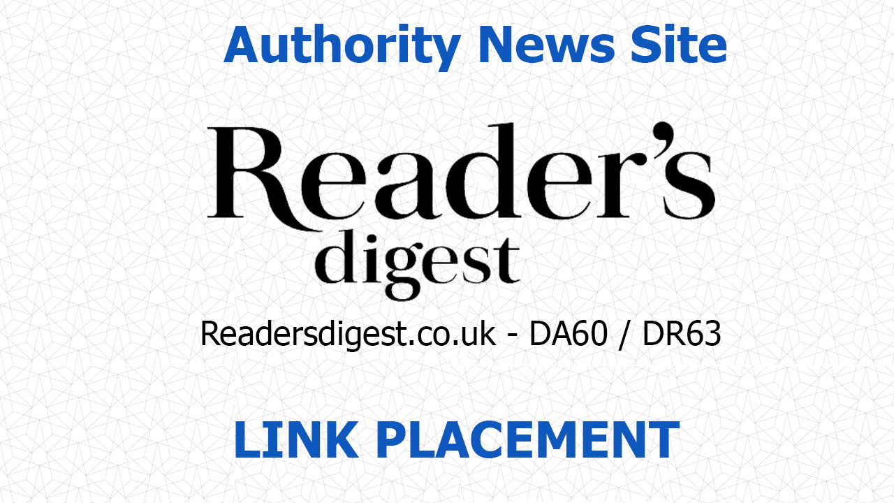 Arrange a link placement on Readers Digest - Readersdigest.co.uk