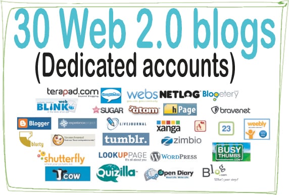 Do 30 Web 2.0 Blogs High-Quality PREMIUM Backlinks To Improvement Your Rank