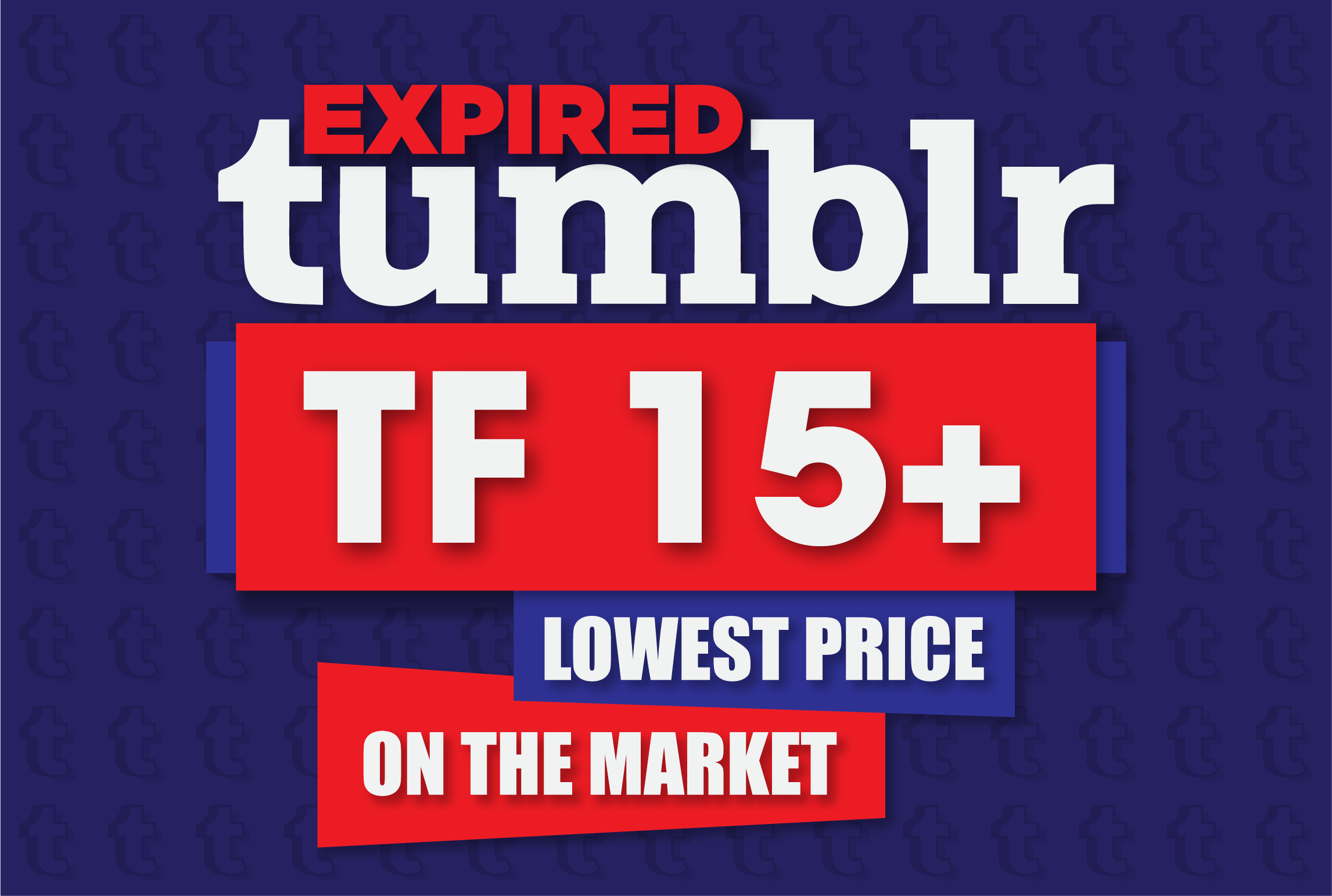 Niche relevant expired tumblr accounts trust flow 15+