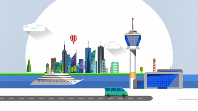 I will create worldwide travel intro with your logo