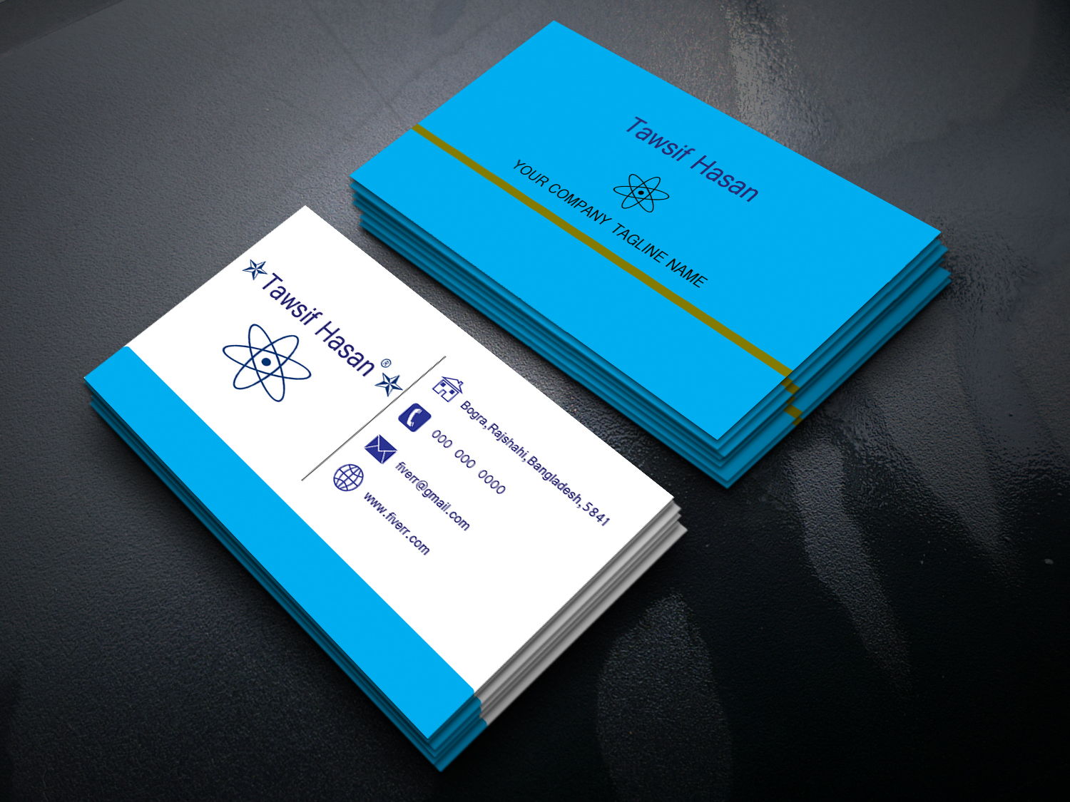 Create 4 Different Business Card Design