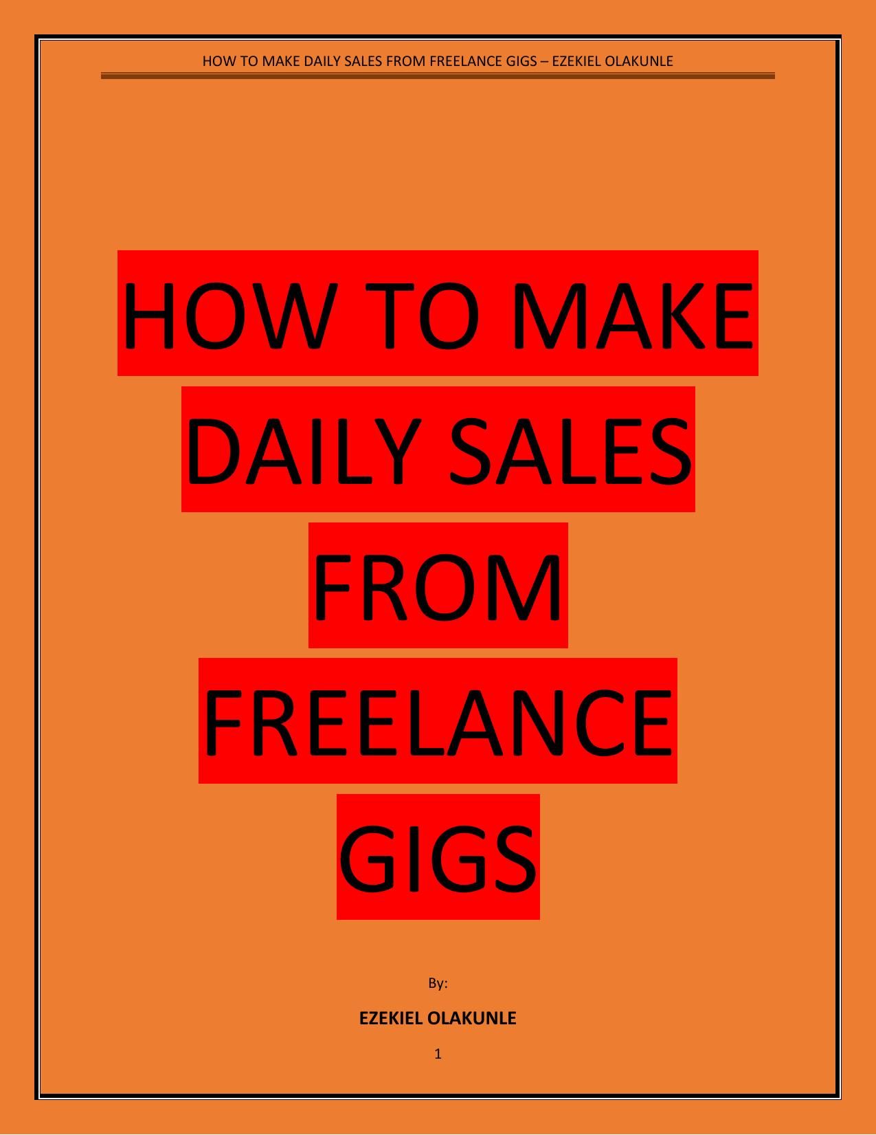 How rank your freelance service to first page and sta...