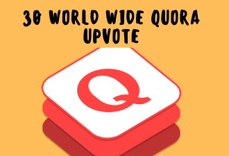 30 Quora up vote from 100% Unique account