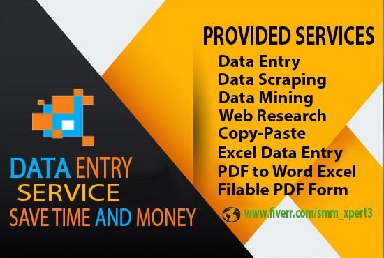 Professional Data Entry, Data Scraping specialist