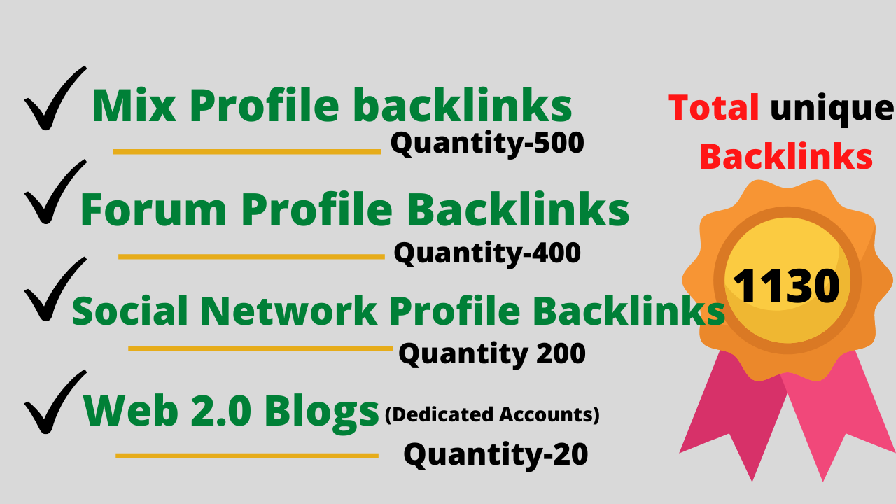 3680+ Backlink from Web2.0, Forum Profile, social network links to increase your google rankings