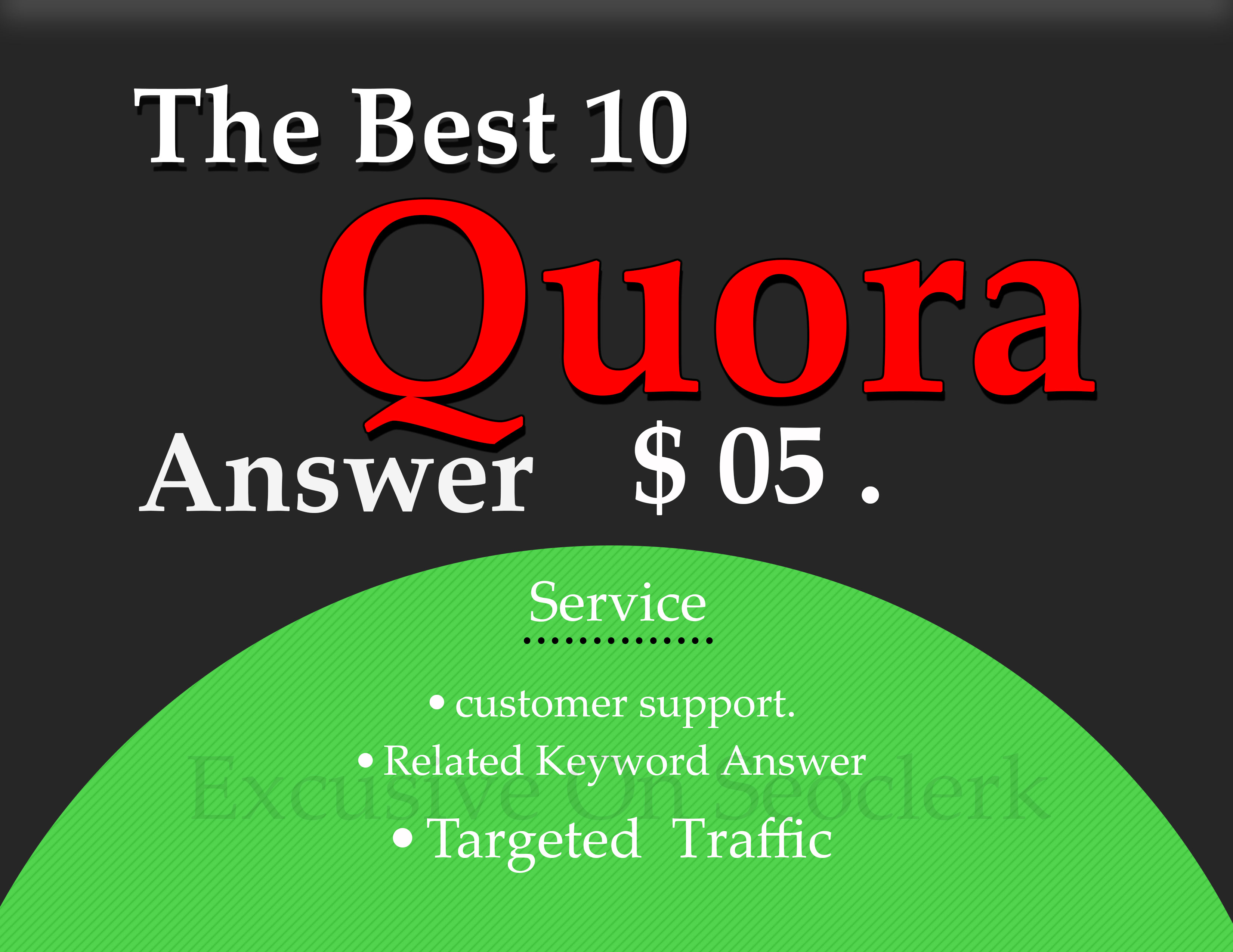 DO 10 HG Quora Answer with promote Your Website/Business + upvote