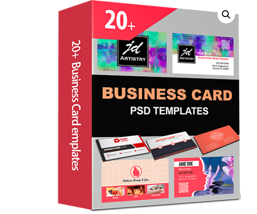  20 Business Card Designs [Editable Templates with PSD Source File]