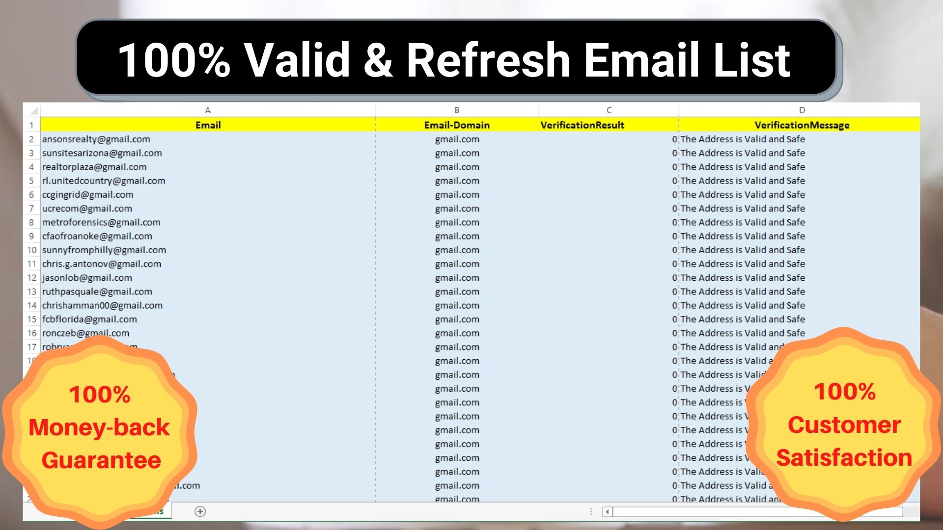 collect niche targeted email list clean and verified